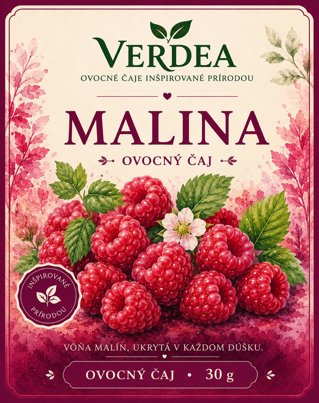 Malina - ovocný čaj